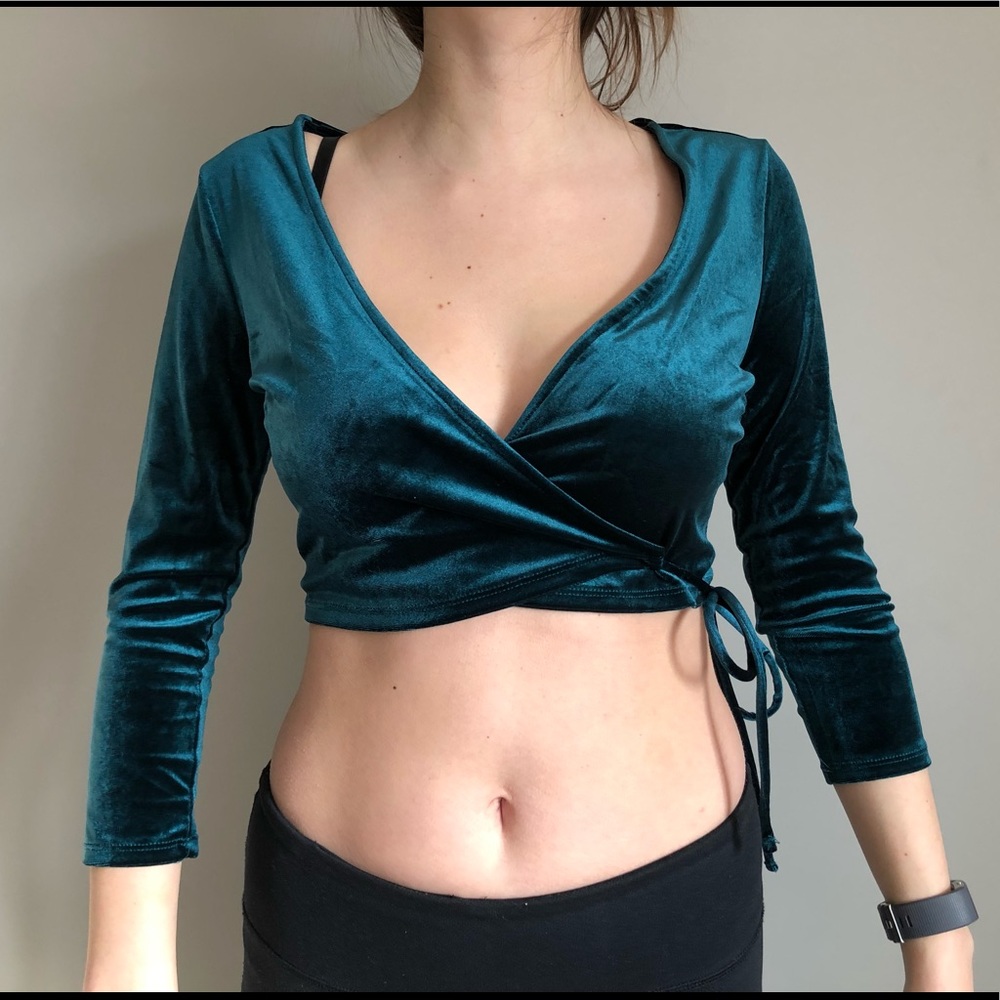 Wrap crop top